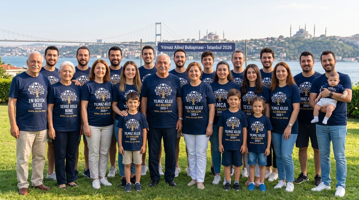 Aile Birleşimi Tişörtü: Toplu Tasarım