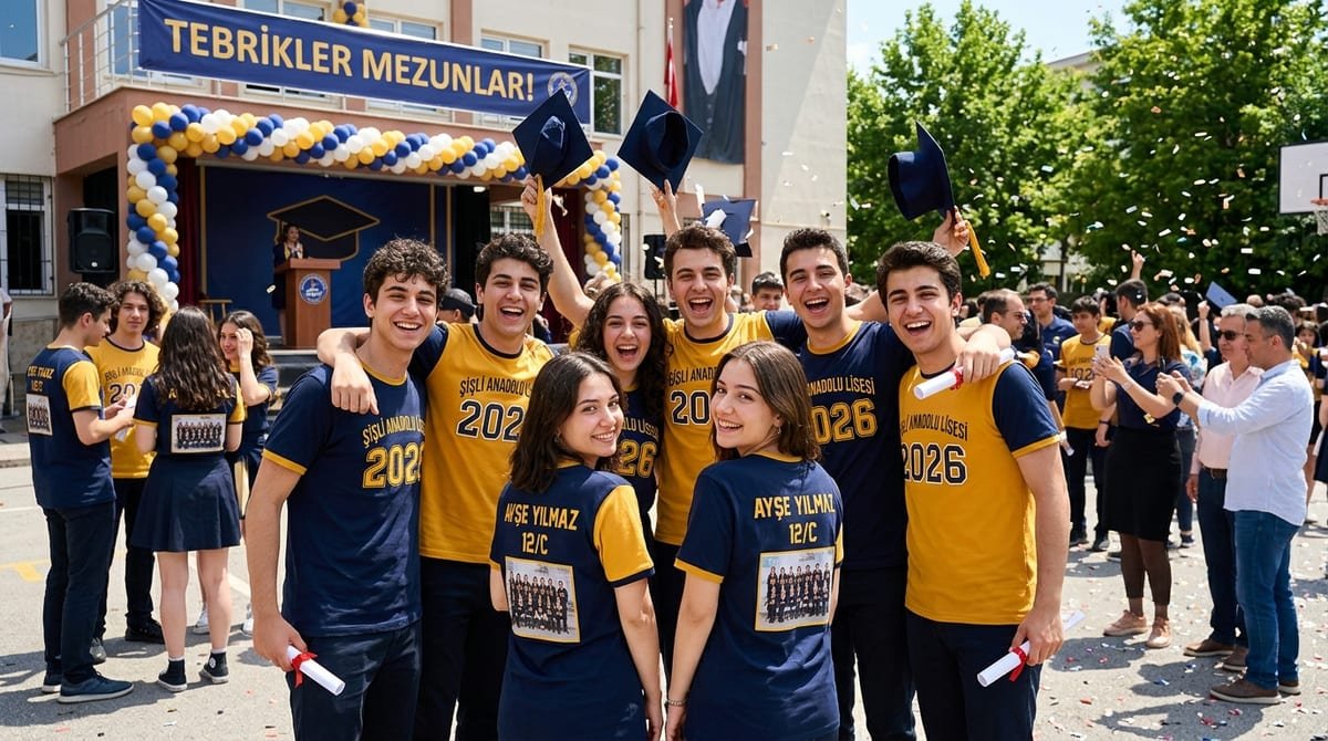 Mezuniyet Tişörtü: Sınıf Anısı Tasarımı