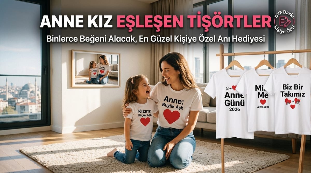 Anne Kız Tişörtü: Eşleşen Tasarım
