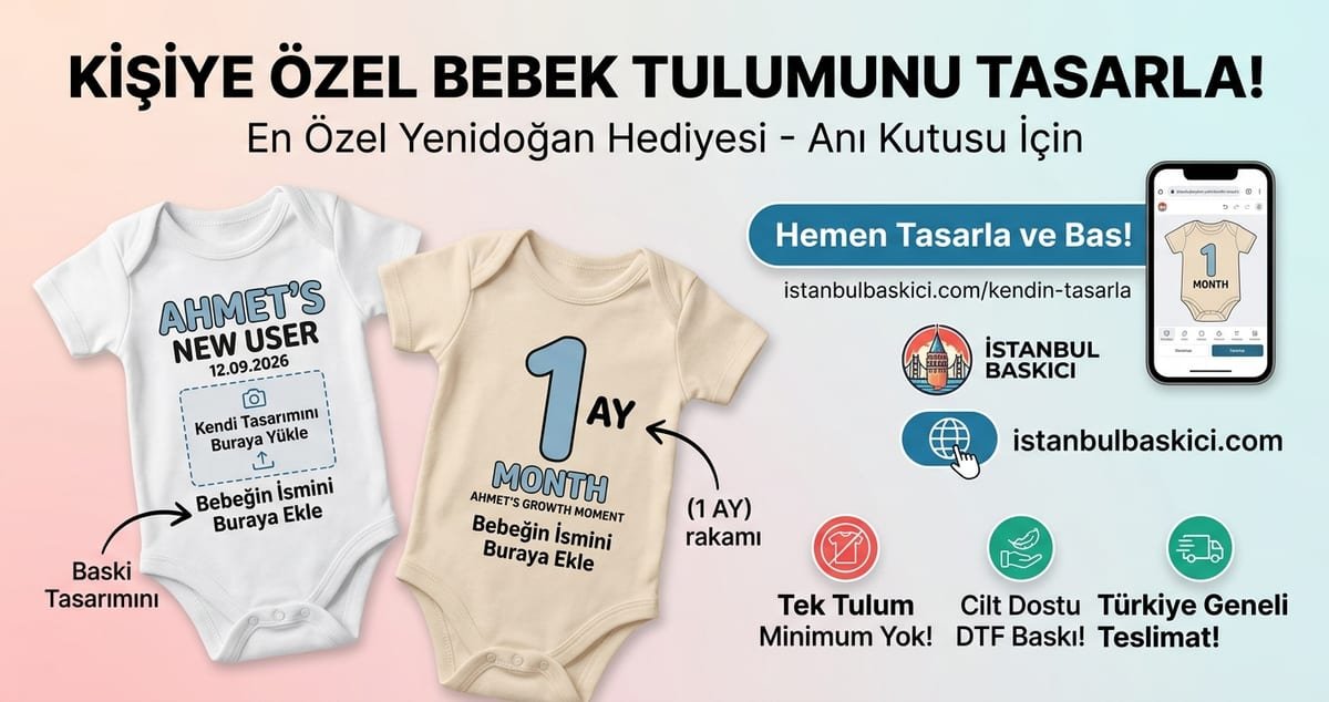 Bebek Tulumu Baskı: Kişisel Tasarım